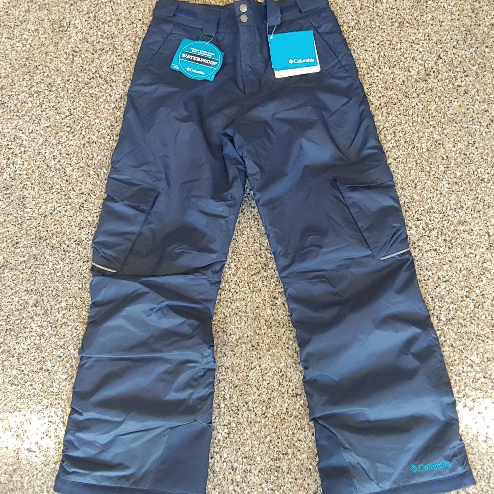 Columbia Omni Tech Kids Snow Ski Pants Blue